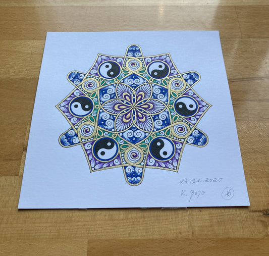 Yin & Yang – Blume des kosmischen Gleichgewichts